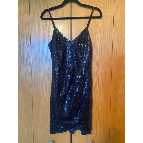 Lulus Forever Your Girl Black Sequin mini Dress - Picture 4 of 11